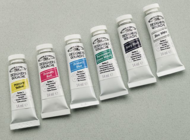 Designer/Gouache 14 mL Tube Jet Black