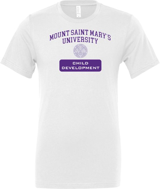 Mount Saint Marys Bella + Canvas Jersey Cotton T Shirt MSMU Child Development - ONLINE ONLY