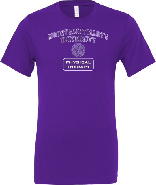 Mount Saint Marys Bella + Canvas Jersey Cotton T Shirt MSMU Physical Therapy - ONLINE ONLY