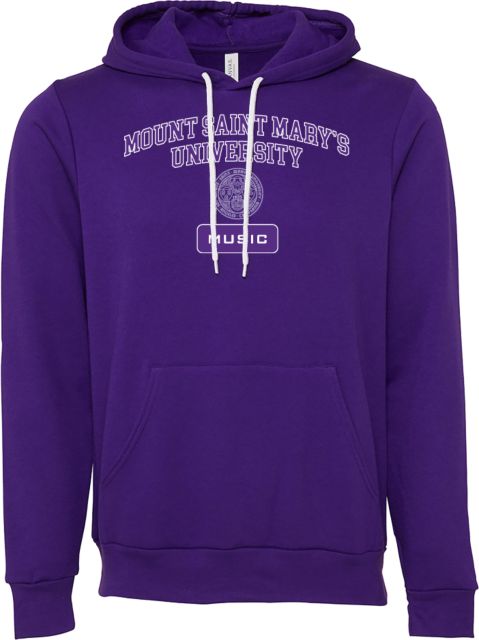 Mount Saint Marys Bella + Canvas Fleece Hood MSMU Music - ONLINE ONLY